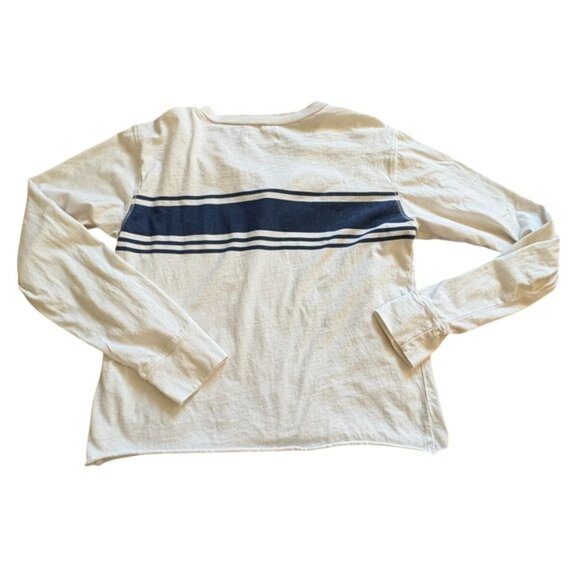 Hollister Long Sleeve CroppedT-Shirt W/ Lace Up Neckline-White-Size S-GUC - Picture 5 of 5